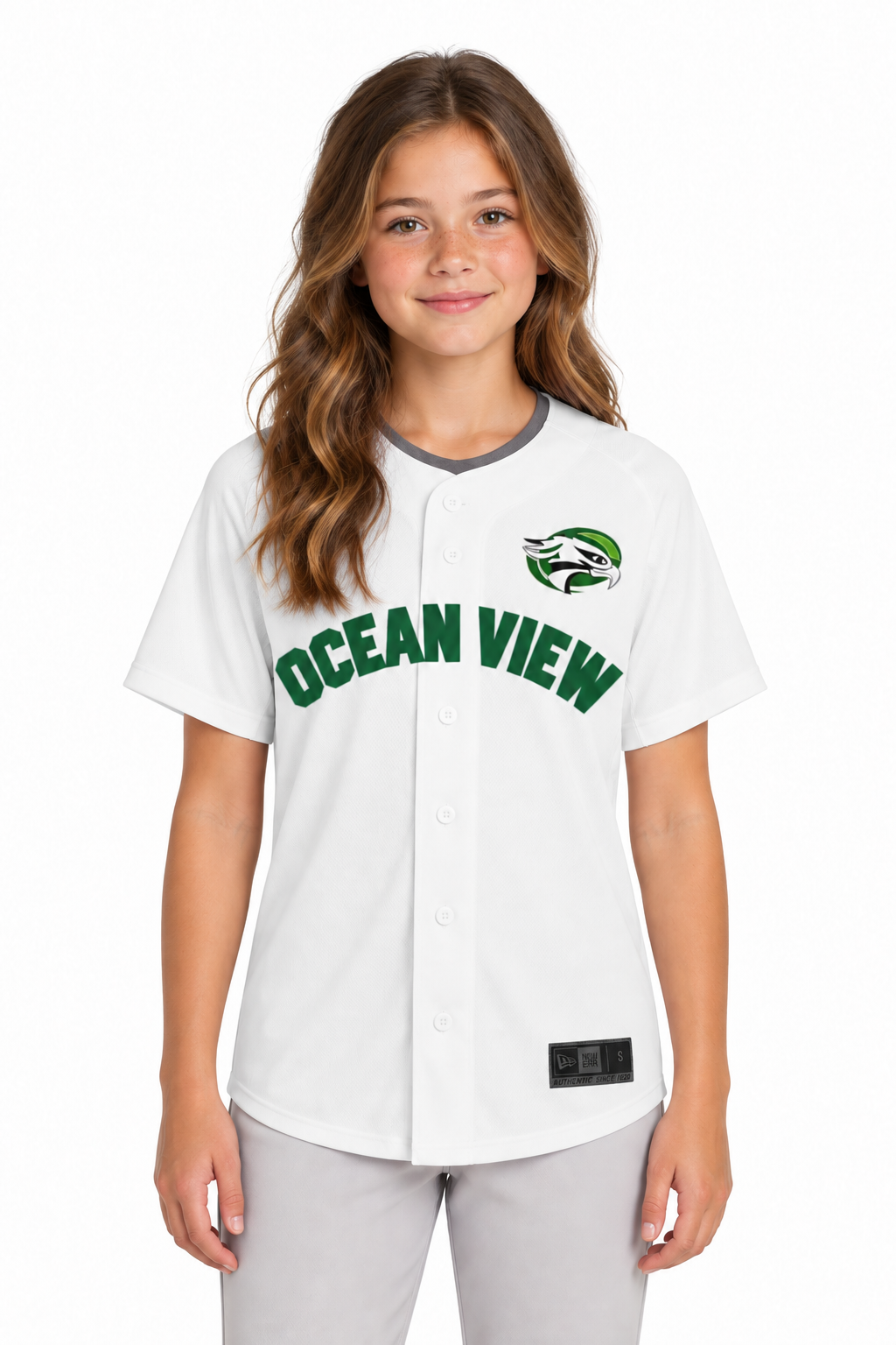kid Unisex New Era ® Diamond Era Full-Button Jersey. NEA220