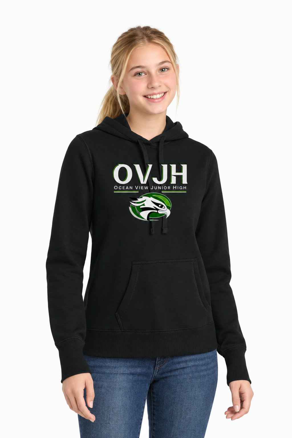 Student Sport-Tek® Women's Pullover Hooded Sweatshirt. LST254
