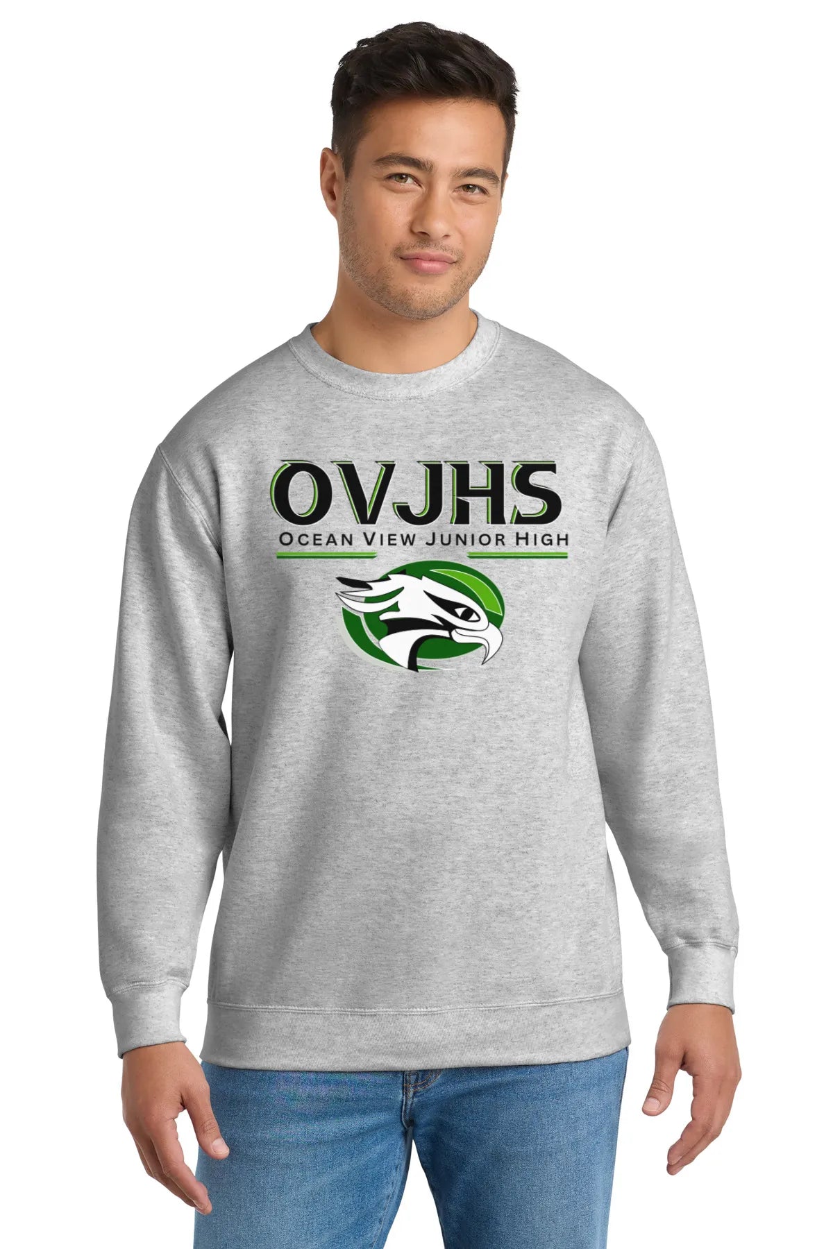 Port & Co® Essential Fleece Crewneck Sweatshirt.  PC90