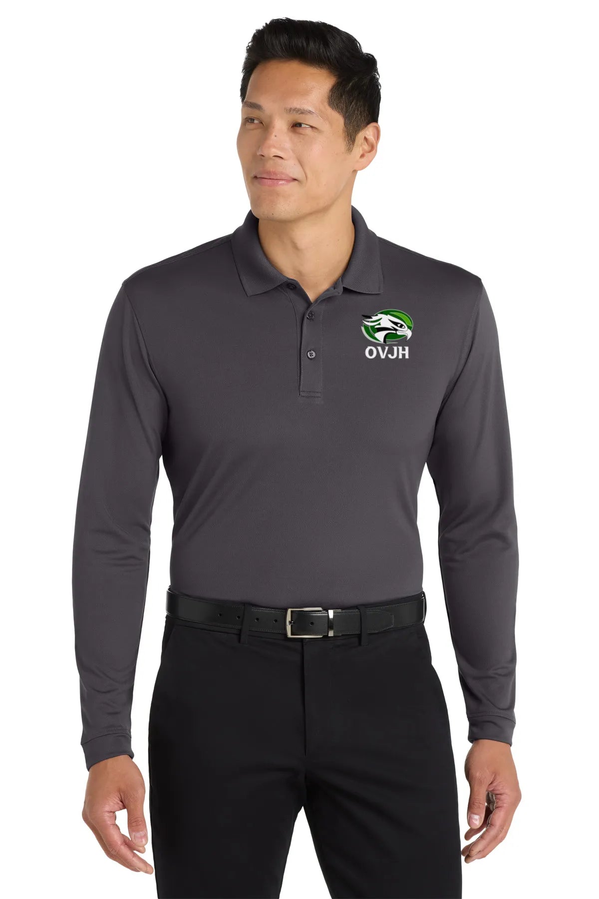 Unisex Port Authority ® Dry Zone ® UV Micro-Mesh Long Sleeve Polo K110LS
