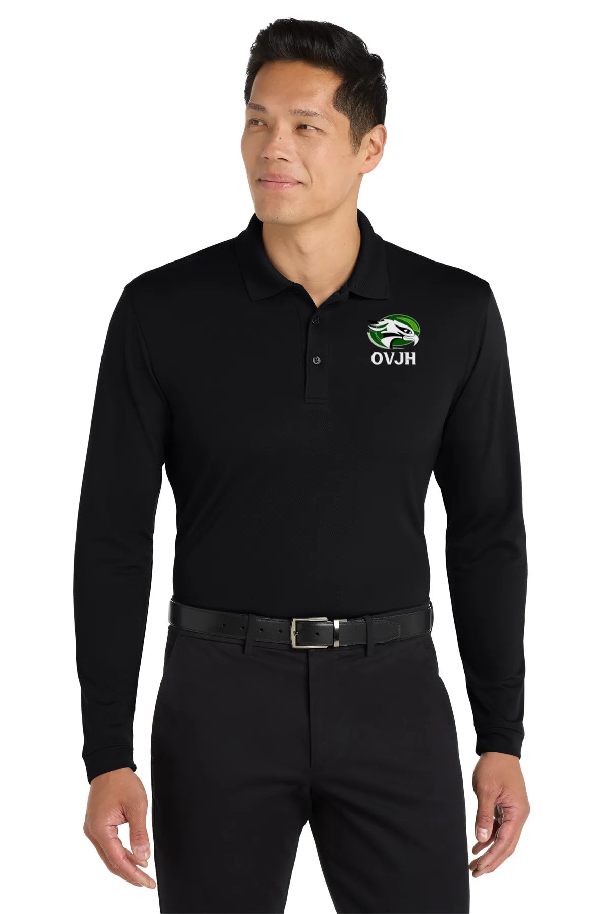 Unisex Port Authority ® Dry Zone ® UV Micro-Mesh Long Sleeve Polo K110LS