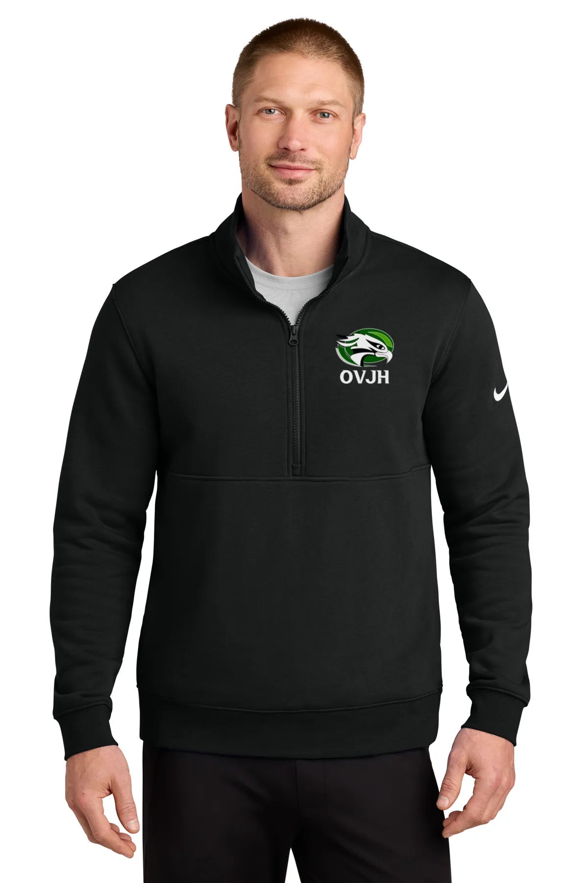 Nike Club Fleece Sleeve Swoosh 1/2-Zip NKDX6718