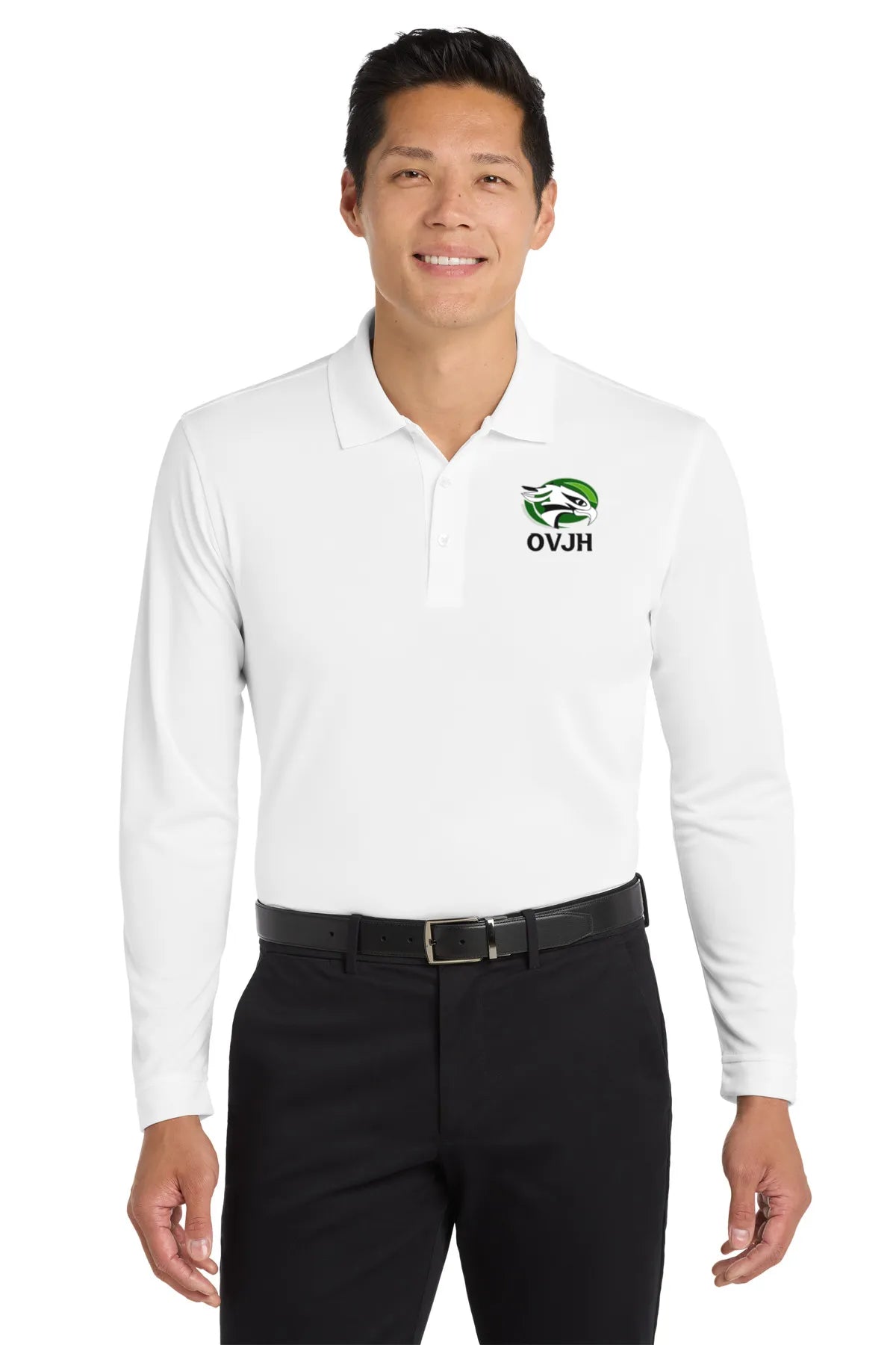 Unisex Port Authority ® Dry Zone ® UV Micro-Mesh Long Sleeve Polo K110LS